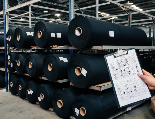 Fabric roll labels during lot release